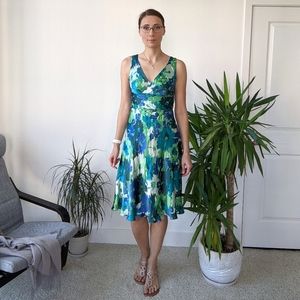 Monsoon teal silk 👗